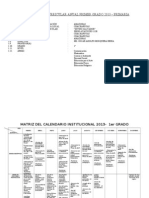 PROGRAMACIÓN CURRICULAR PRIMER GRADO - PRIMARIA Modelo