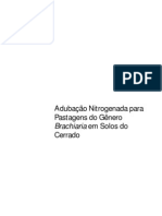 Adubação Nitrogenada para Pastagens Do Gênero Brachiaria em Solos Do Cerrado PDF