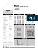 Miniature Power Relays: Specifications How To Order Coil Data