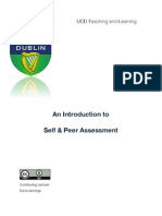 An Introduction To Self and Peer Assessment