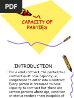 Capacity of Parties