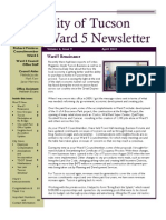 Councilmember Richard Fimbres - Ward 5 April 2013 Newsletter