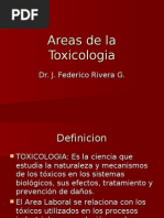 Areas de La Toxicologia