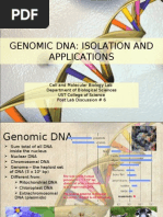 Genomic DNA Isolation and Applications