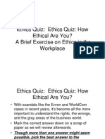 Ethics Quiz