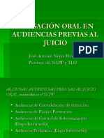 Litigación Oral en Audiencias Previas Al Juicio 27.10