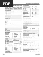 Generator Project & Installation Questionnaire