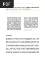 La Reforma de La Educación Básica Primaria 2009 Análisis Del Plan de Estudios Basado en Competencias