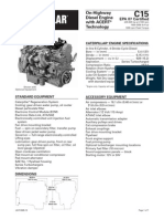 Caterpillar C15 Engine Specs