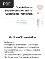 Revised Orientation Session On Social Protection Operational Framework - 17 April 2013