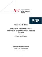 Analisis de Viabilidad Técnica-Económica Del Parque Eólico Altos de Peralta