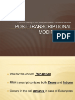 Post Transcriptional Modification