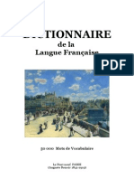 Langue Française DICTIONNAIRE de La Langue Française (50 000 Mots)