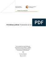 Periodismo Policial: Tratamiento de Las Fuentes