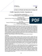 Relationship Between Sources of Funds and Outreach in Savings and Credits Cooperatives Societies