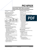 PIC16F62X: FLASH-Based 8-Bit CMOS Microcontrollers