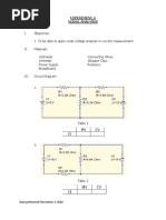 Experiment No.4 Nodal Analysis