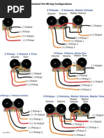 1 Pickup Volume Control 2 Pickups - 2 Volumes, Master Volume