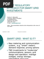 Smart Regulatory Approach For Smart Grid Investments