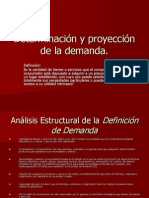 Determinación y Proyección de La Demanda