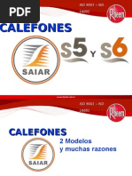 SAIAR CALEFONES S5 y S6