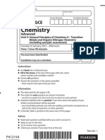 2013 Jan Unit 5 Chemistry A Level Edexcel