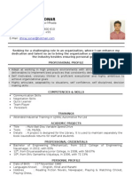 Dhiraj Mohan Sonar Resume