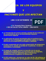 Vida Fria de Los Equipos y Factores Que Los Afectan 2006