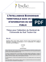 L Intelligence Economique Territoriale Dans Un Centre D Information Du Service Public