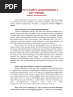 Entrevista Sobre Cessacionismo e Continuismo