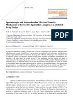 Spectroscopic and Intermolecular Electron-Transfer Mechanism of Ferric (III) Ephedrine Complex As A Model of Drug Design