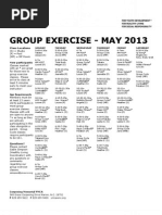 Group Exercise - May 2013: Class Locations