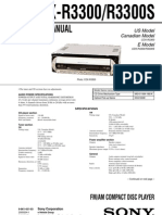 Service Manual: Fm/Am Compact Disc Player