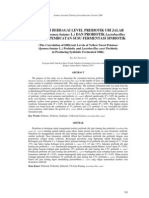 Korelasi Level Prebiotik Ubi Jalar KUNING (Ipomea Batatas L.) DAN PROBIOTIK Lactobacillus