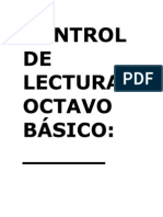 Control de Lectura Octavo Básico