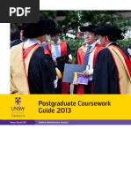 Postgraduate Coursework Guide2013