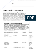 AutoCAD 2012 For Dummies Cheat Sheet - For Dummies