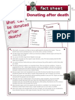 Fact Sheet Donating After Death