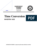 Time Conversion: NAVEDTRA 14252