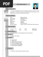 Esume: Muhammad Bilal