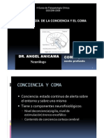 Fisiopatología de La Conciencia y Coma