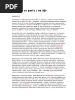 Carta de Un Padre A Su Hijo