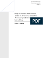 Design and Simulation of Field Oriented Control and Direct Torque Control For A Permanent Magnet Synchronous Motor With Positive Saliency