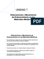 7 Dislocaciones y Mecanismos de Endurecimiento en Los Materiales Metalicos