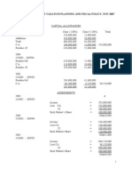 Solution Advance Taxation Planning and Fiscal Policy Nov 2007