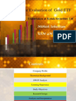 Performance Evaluation of Gold ETF