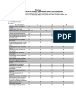 Strategy: in This Section We Are Interested in The Strategy / Organizational Goals of Your Organization