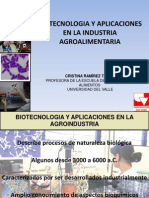 Biotecnologia y Aplicaciones en La Agroindustria