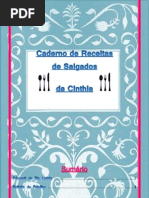 Caderno de Receitas de Salgados