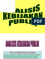 Analisis Kebijakan Publik